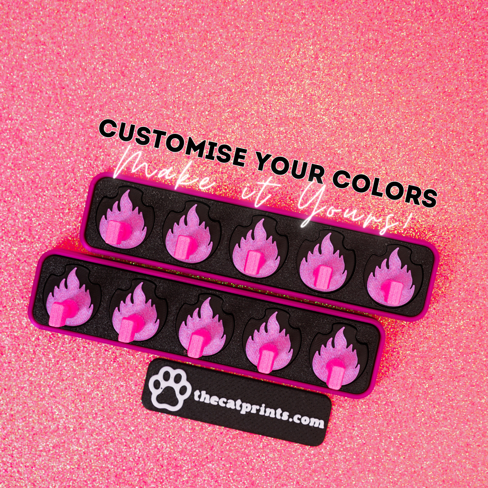 Flames magnetic stands for press-on nails!