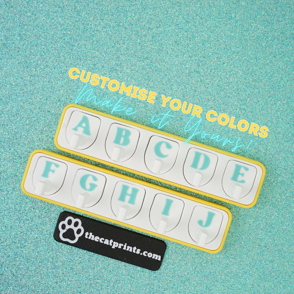 Letters magnetic stands for press-on nails!