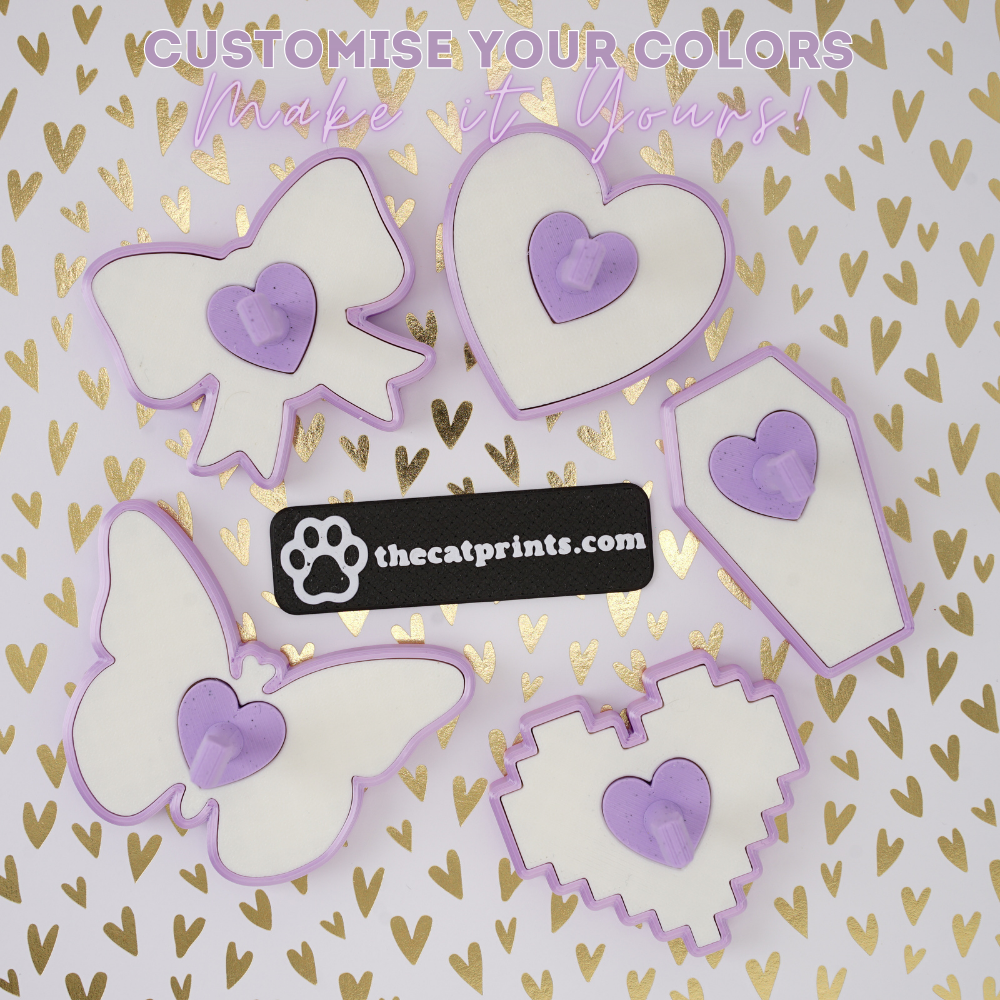 Shaped singlet magnetic stands for press-on nails!