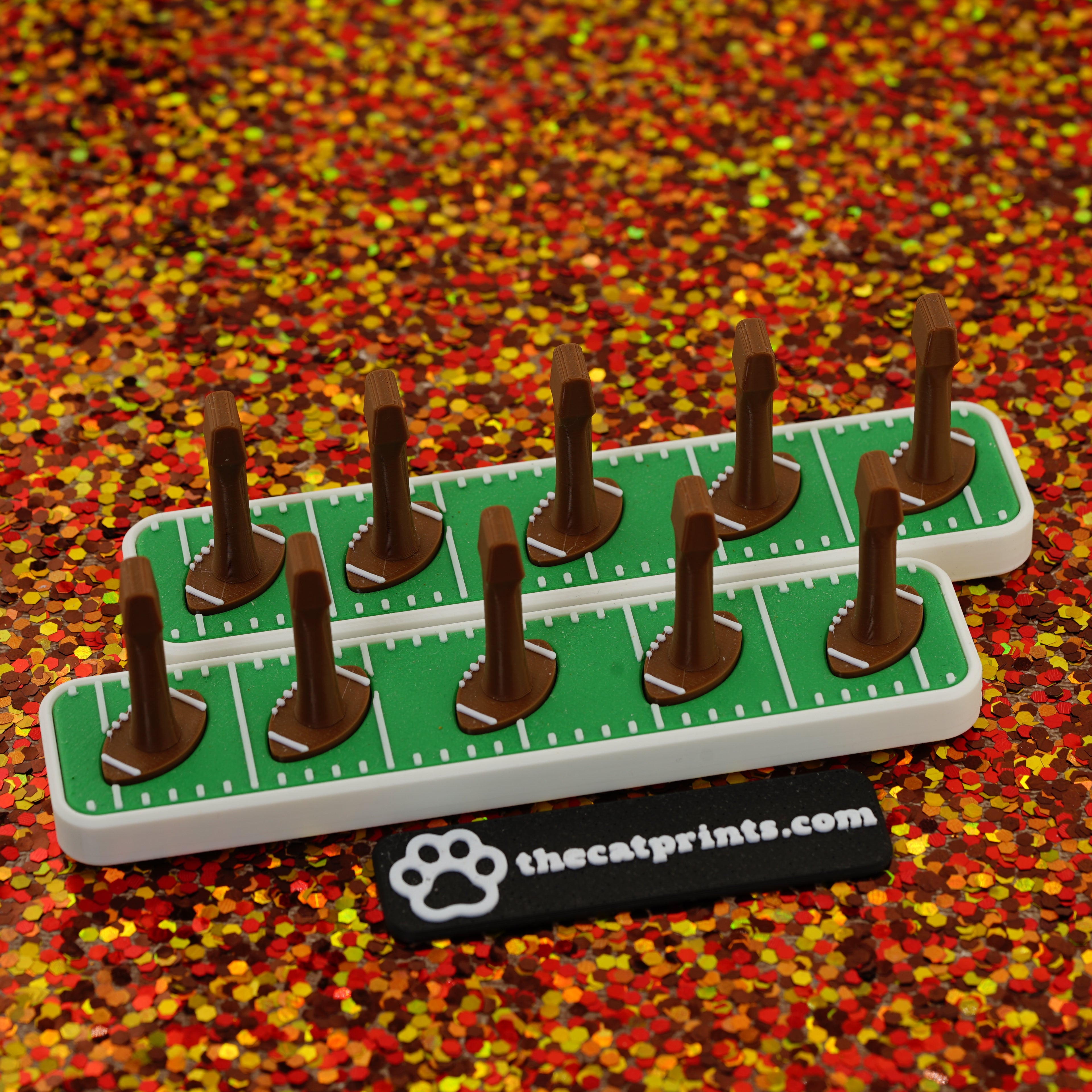 Footballs magnetic stands for press-on nails!