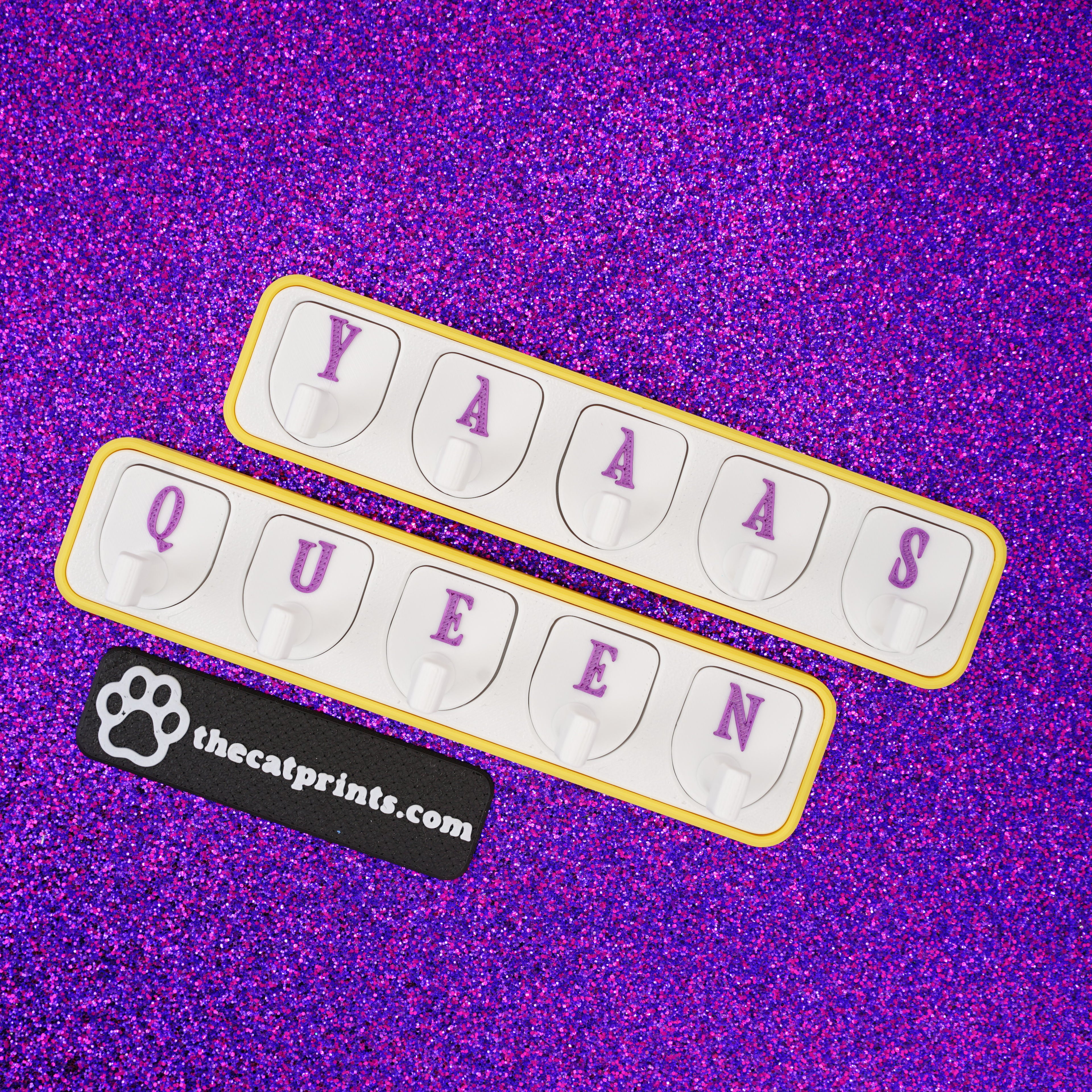 Letters magnetic stands for press-on nails!