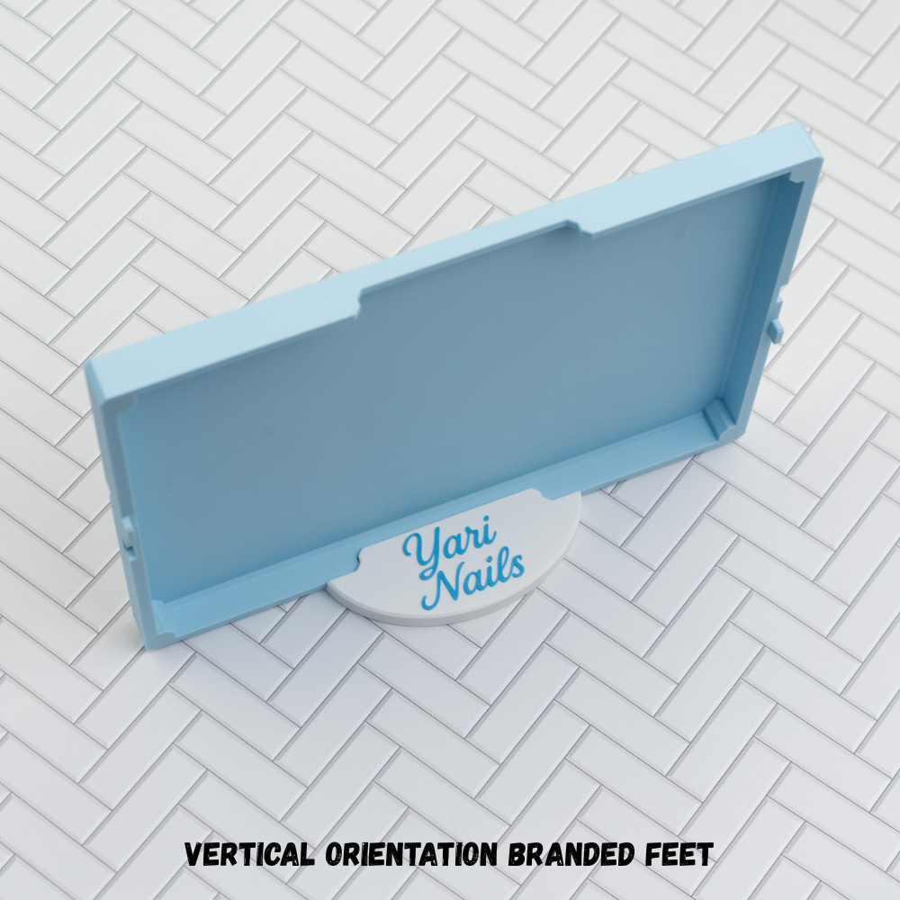 Custom magnetic reversible display and storage work trays!