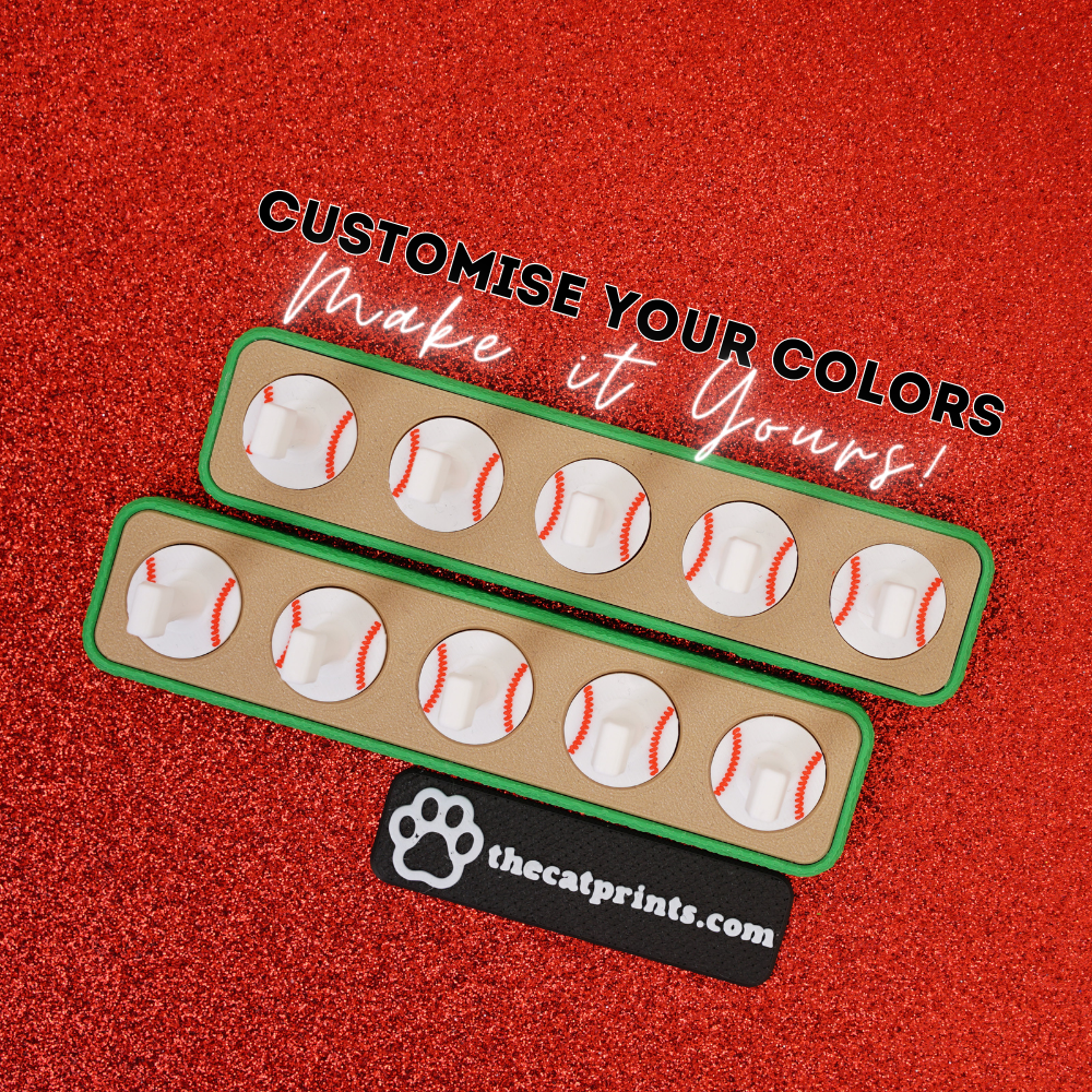 Baseballs magnetic stands for press-on nails!