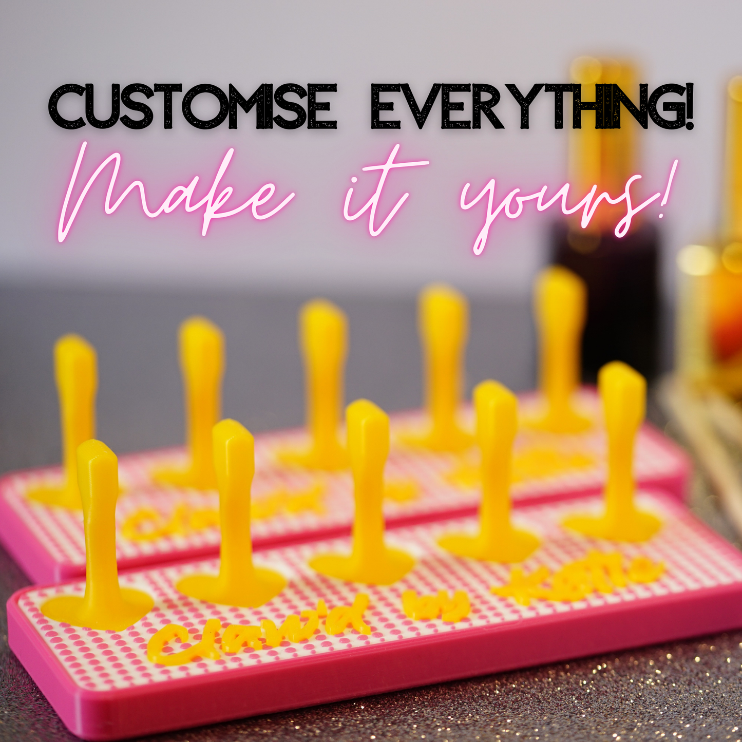 Custom XL 'creator-style' magnetic stands for press-on nails!