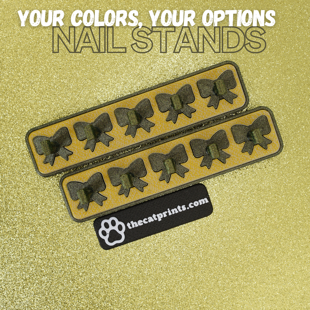 Bows magnetic stands for press-on nails!