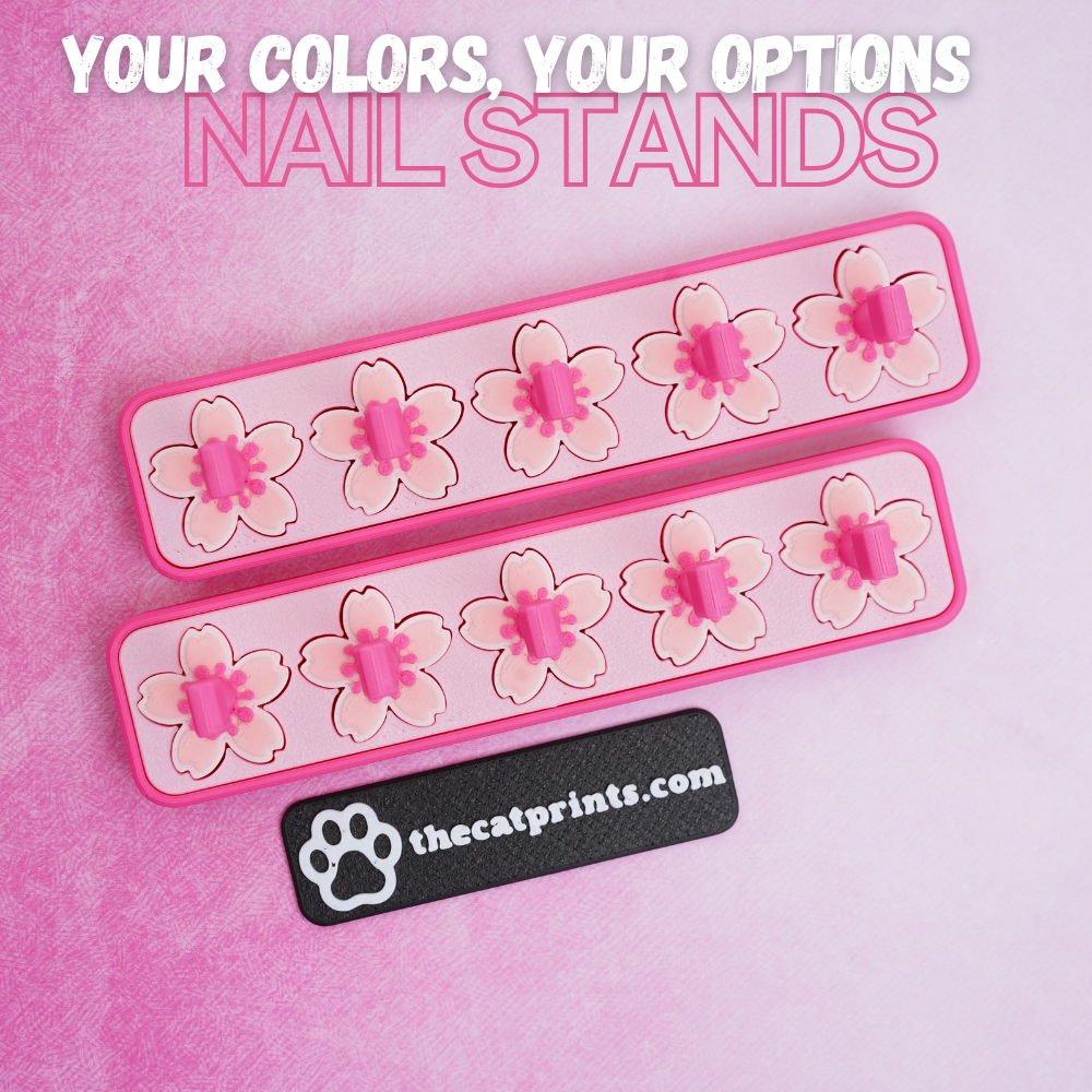 Cherry blossom magnetic stands for press-on nails!