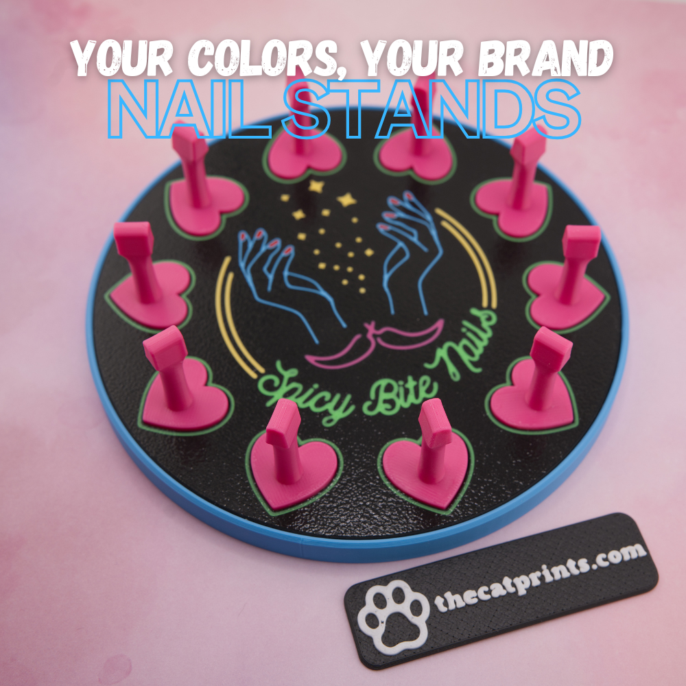 Round unibody custom XL 'creator-style' magnetic stands for press-on nails!