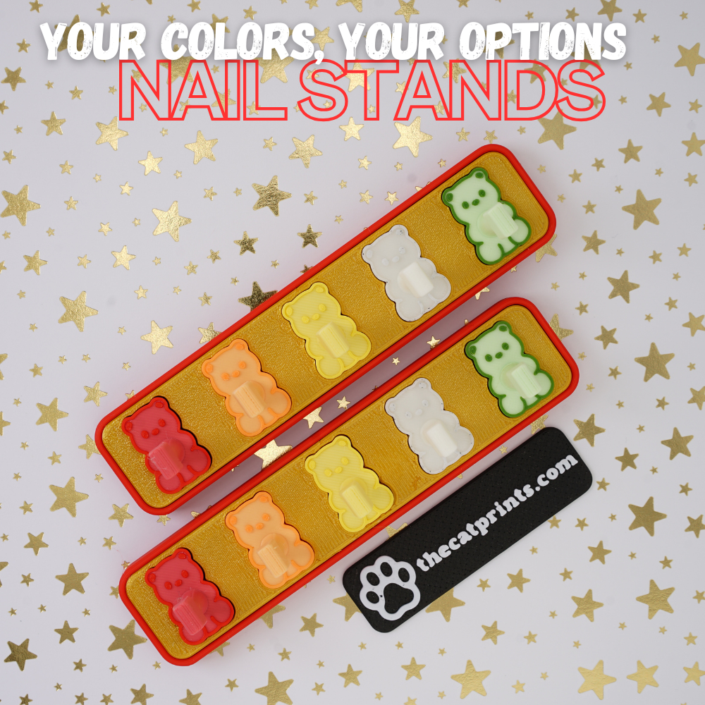 Gummy bears magnetic stands for press-on nails!