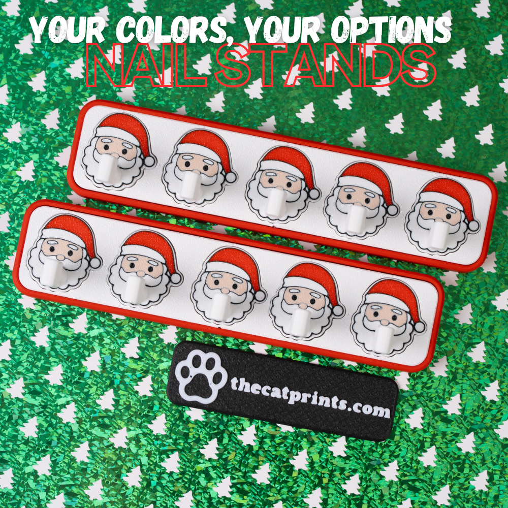 Santas magnetic stands for press-on nails!