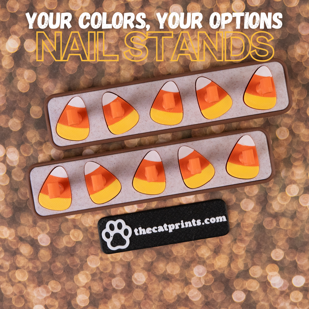 Candy corns magnetic stands for press-on nails!