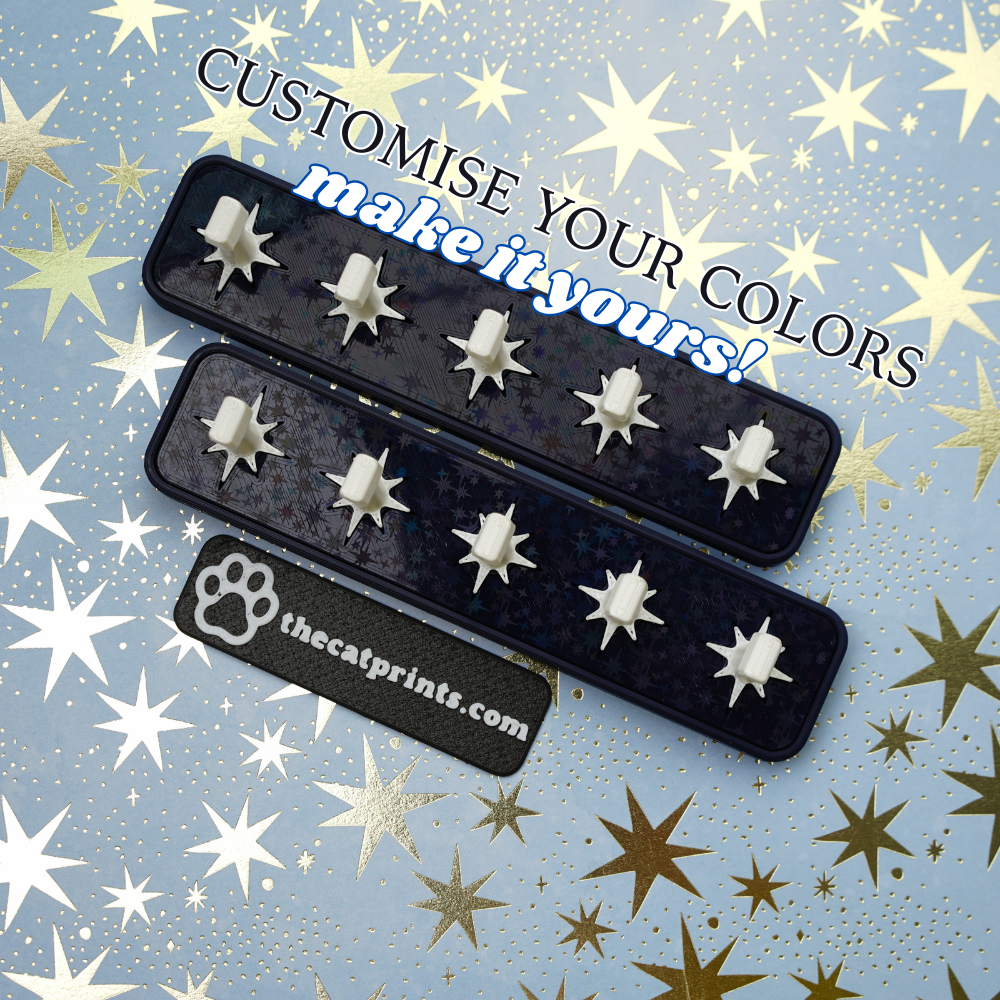 Twinkling stars magnetic stands for press-on nails!