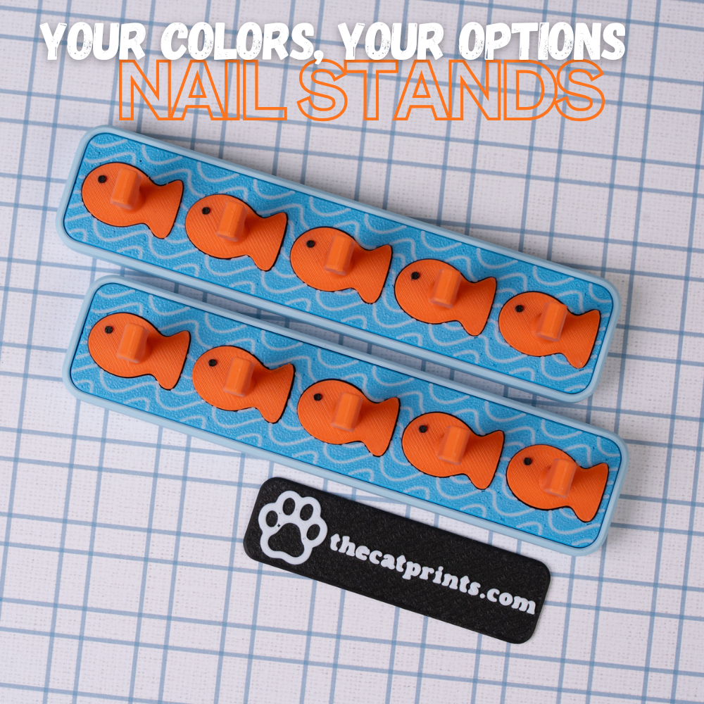 Goldfishes magnetic stands for press-on nails!