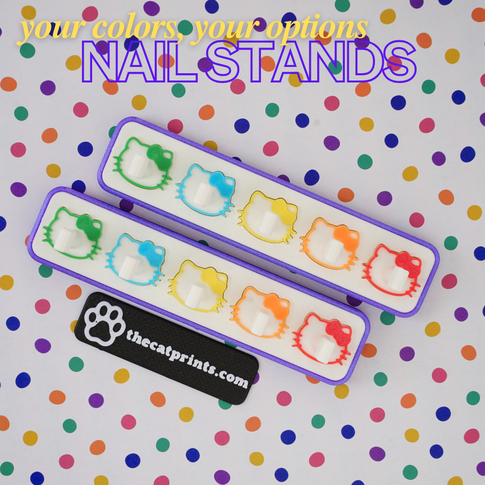 Gatos simpaticos magnetic stands for press-on nails!