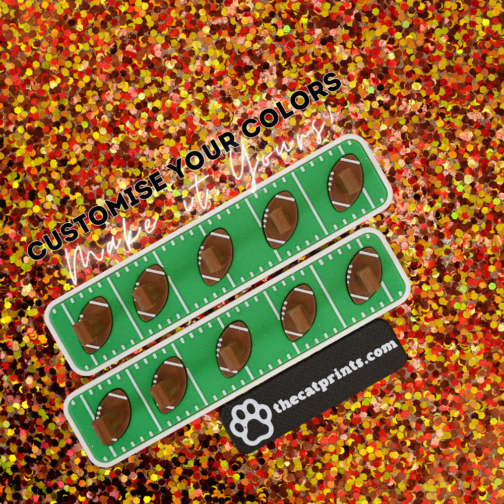 Footballs magnetic stands for press-on nails!