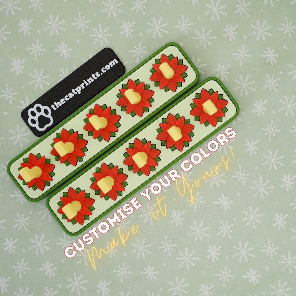 Poinsettias magnetic stands for press-on nails!